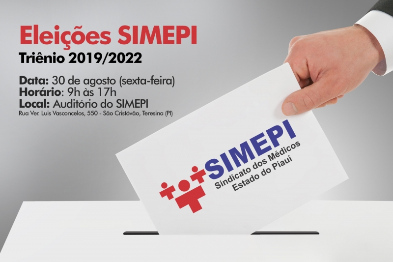 Eleições do SIMEPI para o triênio 2019/2022