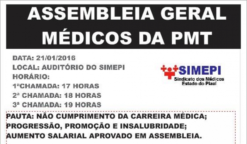 Assembleia Médicos da Prefeitura