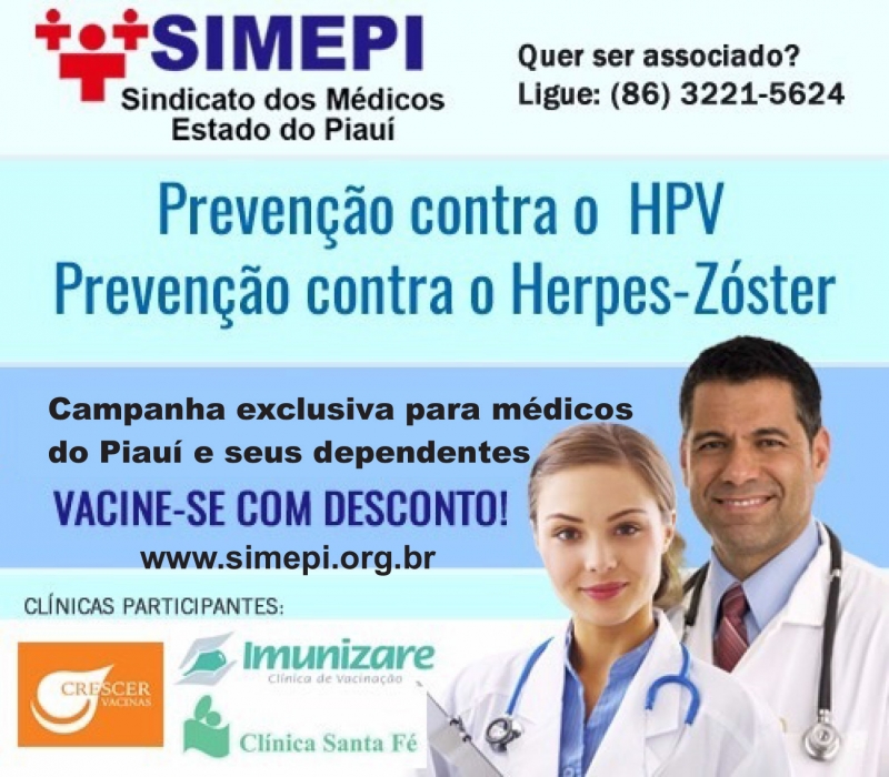 SIMEPI lança campanha de vacinação contra os vírus de Hérpes Zóster e HPV
