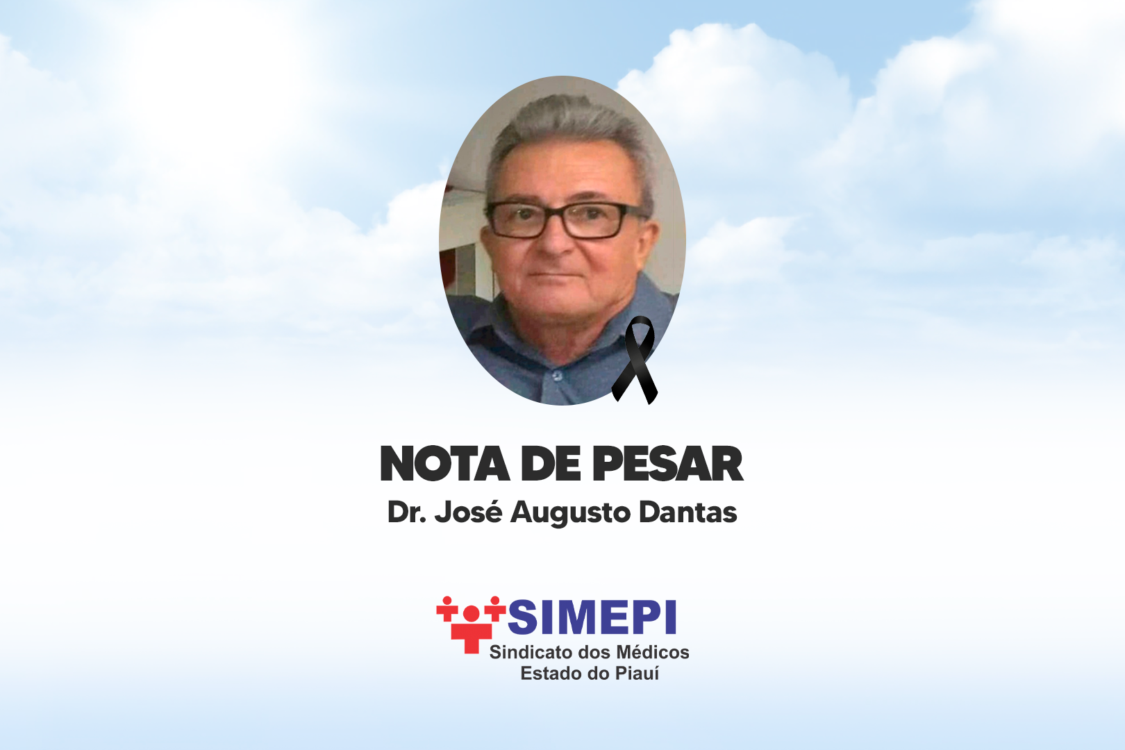 Nota de pesar, Dr. José Augusto Dantas