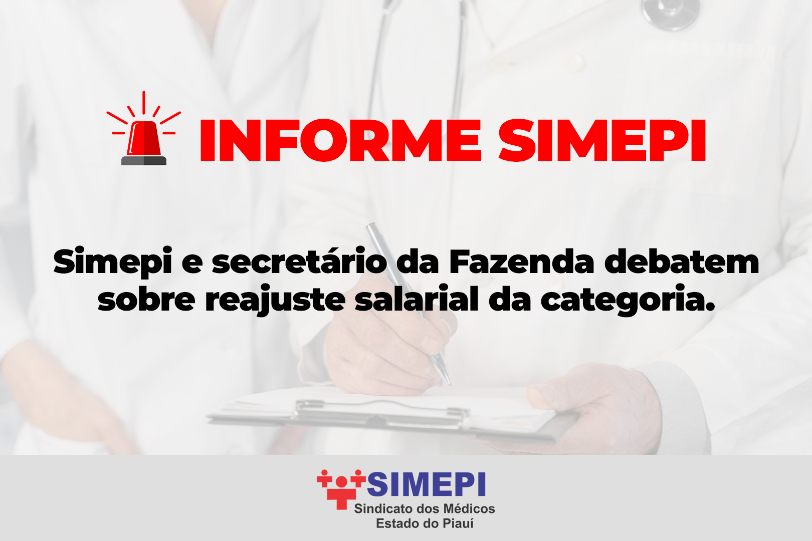 SIMEPI e Secretário de Fazenda debatem sobre reajuste salarial da categoria