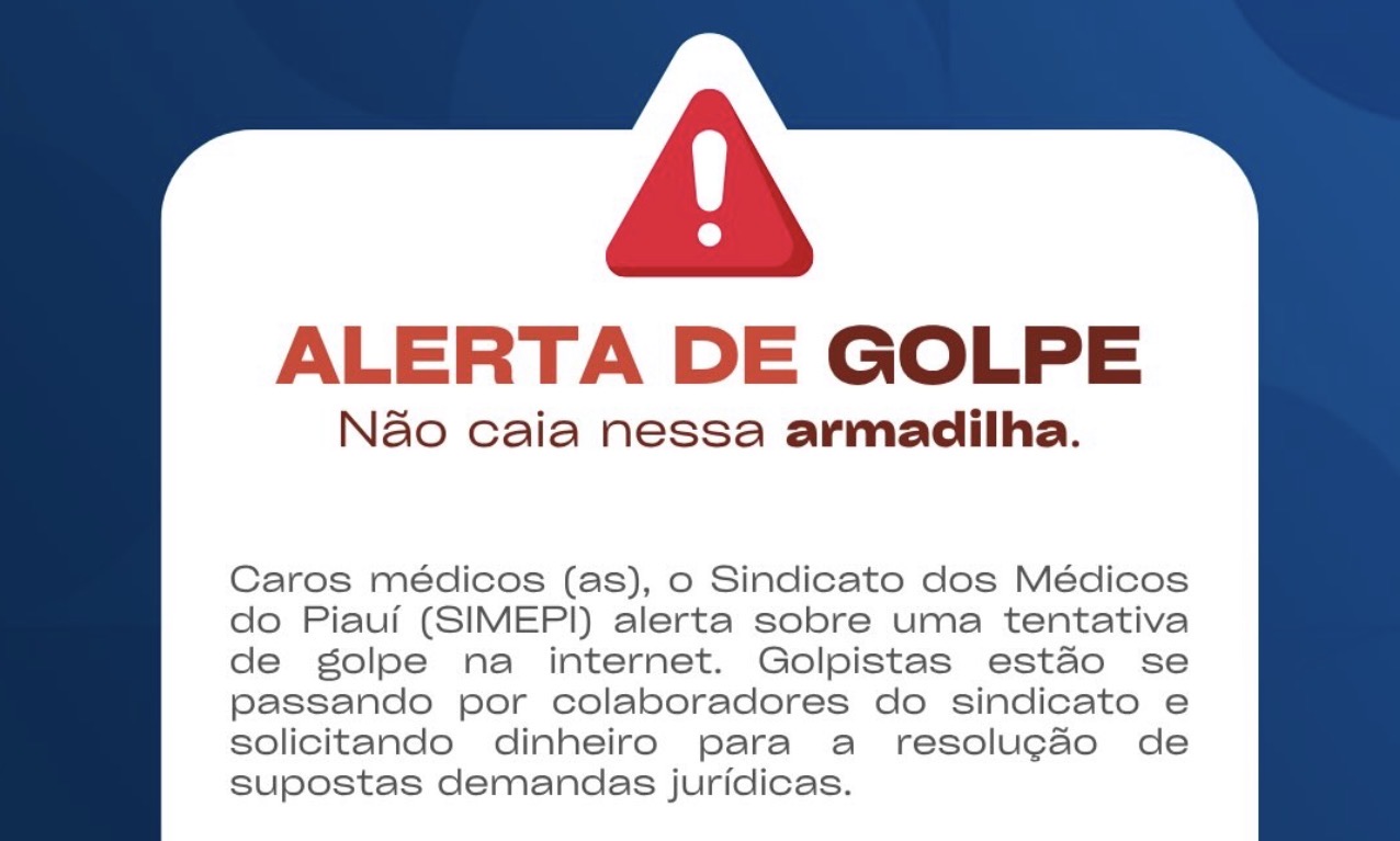Atenção para golpes!